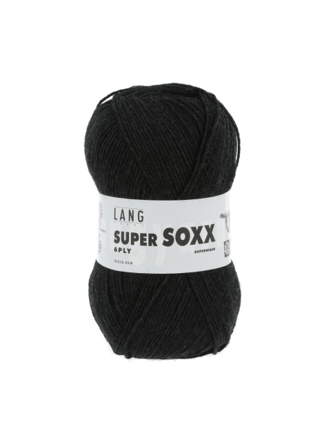 Lang Yarns Super Soxx 6 Ply Superwash UNI Charcoal (0070)