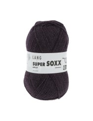 Lang Yarns Super Soxx 6 Ply Superwash UNI Aubergine (0080)