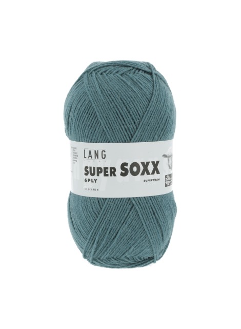 Lang Yarns Super Soxx 6 Ply Superwash UNI Teal (0088)