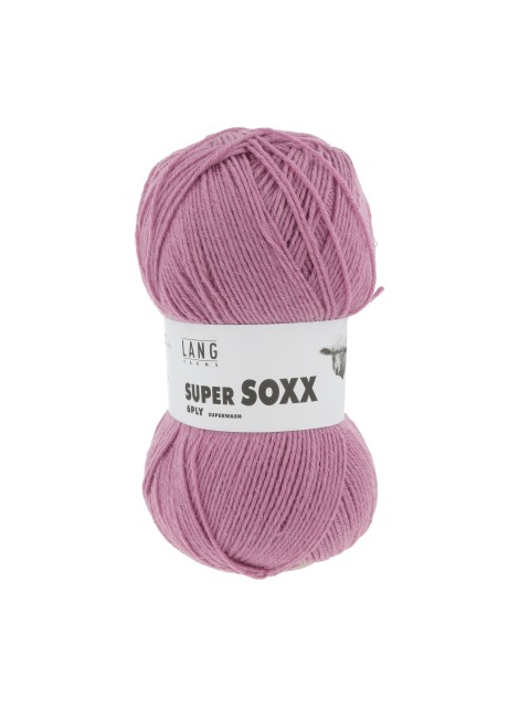 Lang Yarns Super Soxx 6 Ply Superwash UNI Power Pink (0119)