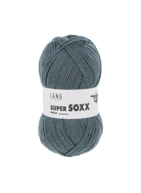 Lang Yarns Super Soxx 6 Ply Superwash UNI Denim (0124)