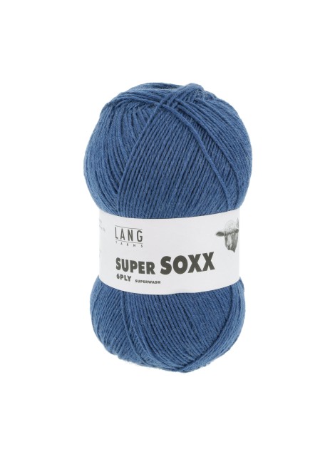 Lang Yarns Super Soxx 6 Ply Superwash UNI Night Blue (0134)