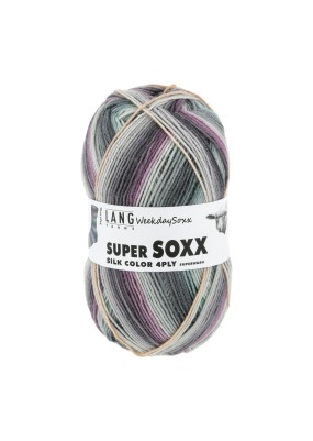 Lang Yarns Super Soxx Color 4 Ply Weekdaysoxx Thursdy (0466)