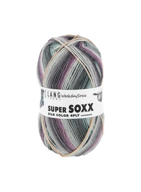 Lang Yarns Super Soxx Color 4 Ply Weekdaysoxx Thursdy (0466)