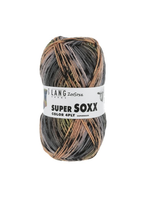 Lang Yarns Super Soxx Color 4 Ply Zoosoxx Giraffe (0428)