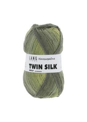 Lang Yarns Twin Silk 4 Ply HoroscopeOne Granny Smith (0351)