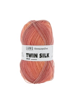 Lang Yarns Twin Silk 4 Ply HoroscopeOne Orange (0354)