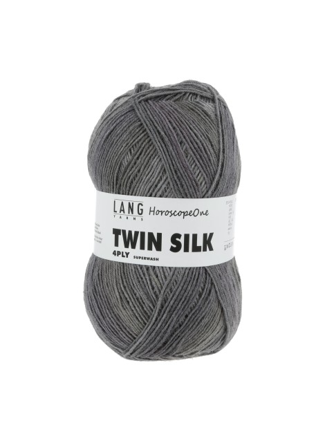 Lang Yarns Twin Silk 4 Ply HoroscopeOne Grey (0355)