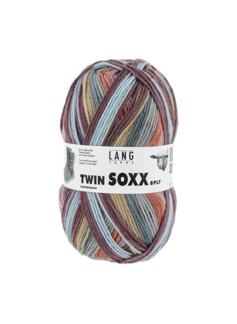 Lang Yarns Twin Soxx 8 Ply Norwegian Cities Asker (0450)