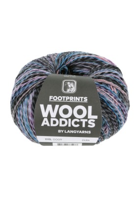 Lang Yarns Wool Addicts FootPrints Dark Lilac (0009)