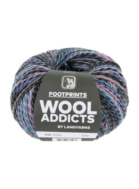 Lang Yarns Wool Addicts FootPrints Dark Lilac (0009)