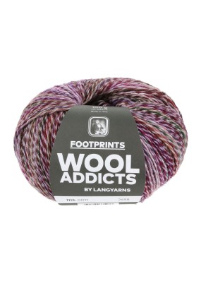 Lang Yarns Wool Addicts FootPrints Purple (0011)