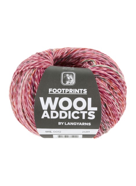 Lang Yarns Wool Addicts FootPrints Rose (0012)