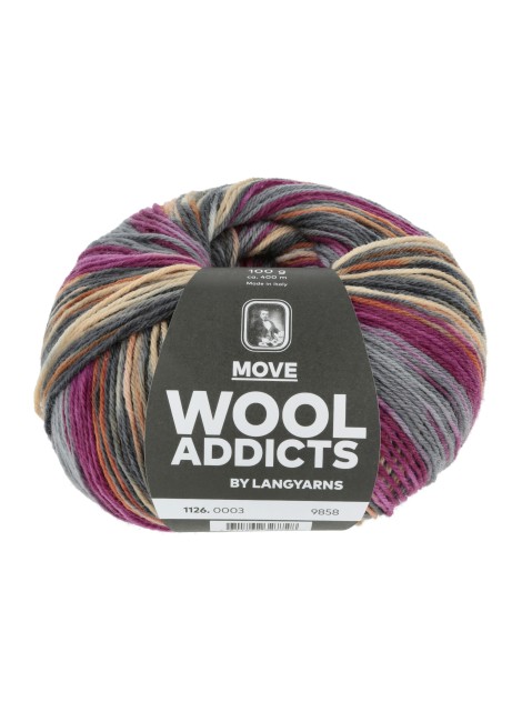 Lang Yarns Wool Addicts Move Grey Rose Stone (0003)