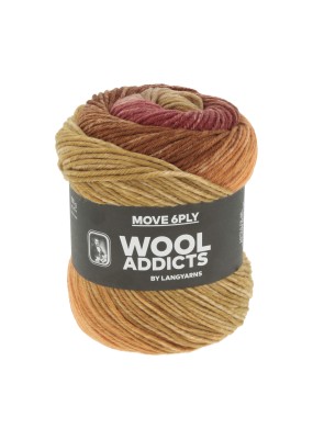 Lang Yarns Wool Addicts Move 6 PLY Lava (0002)