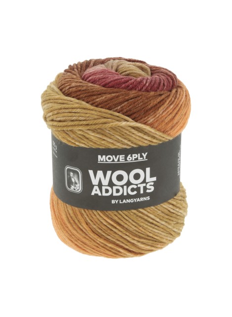 Lang Yarns Wool Addicts Move 6 PLY Lava (0002)