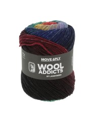 Lang Yarns Wool Addicts Move 6 PLY Rainbow (0004)