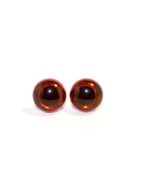 Kunststof Ogen Amber Transparant 12 mm