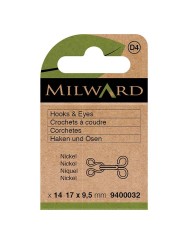 Milward Haken en ogen nr.3 nickel