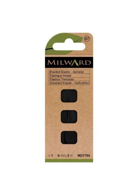 Milward Directoire elastiek 6 mm zwart