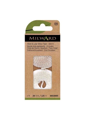 Milward Klittenband naaibaar wit 20 mm