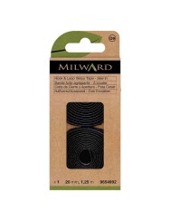 Milward Klittenband naaibaar zwart 20 mm