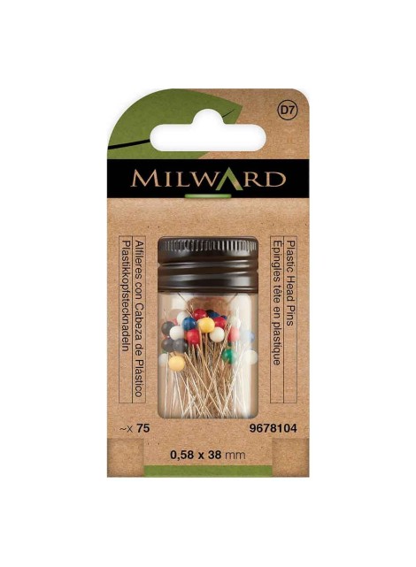 Milward Kopspelden kunststof 0.58 x 38mm assortment