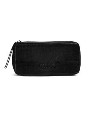 Muud Hope Handgemaakt leren etui 6 x 20 cm - Black