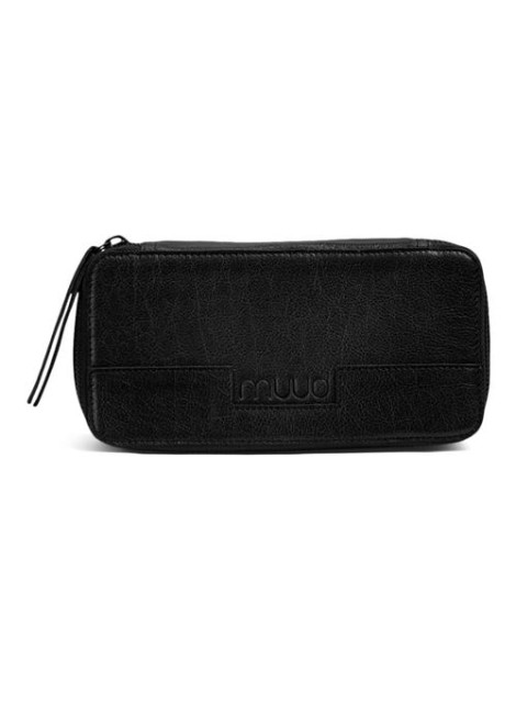 Muud Hope Handgemaakt leren etui 6 x 20 cm - Black