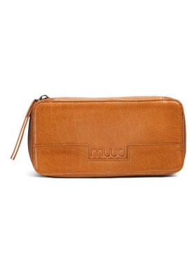 Muud Hope Handgemaakt leren etui 6 x 20 cm - Whiskey