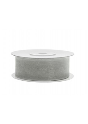 Organza Lint Zilver - 25 mm