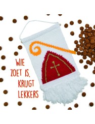 Wandhanger Sinterklaas (haakpatroon) 