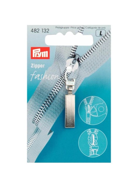 Prym Ritsenschuiver classic mat zilver