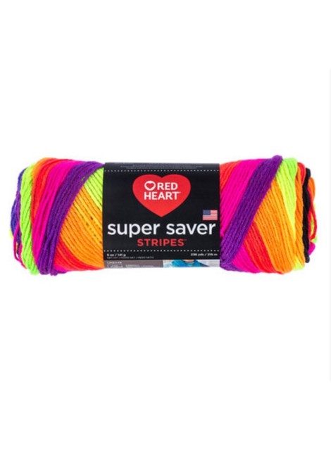 Red Heart Super Saver Bright Stripe