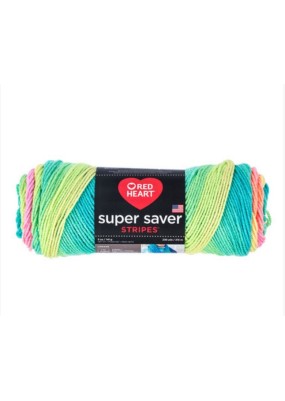 Red Heart Super Saver Retro Stripe 