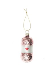 Rico Design Kerstbal Glas (Light Rose)