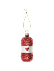 Rico Design Kerstbal Glas (Rood)