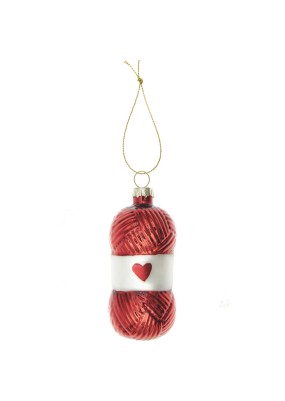 Rico Design Kerstbal Glas (Rood)