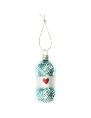 Rico Design Kerstbal Glas (Turquoise)