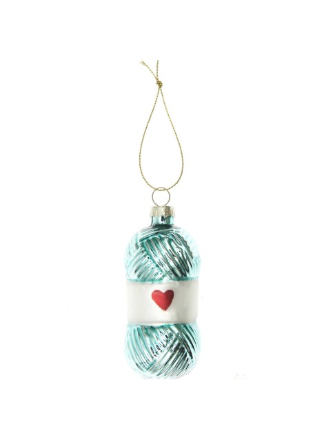 Rico Design Kerstbal Glas (Turquoise)