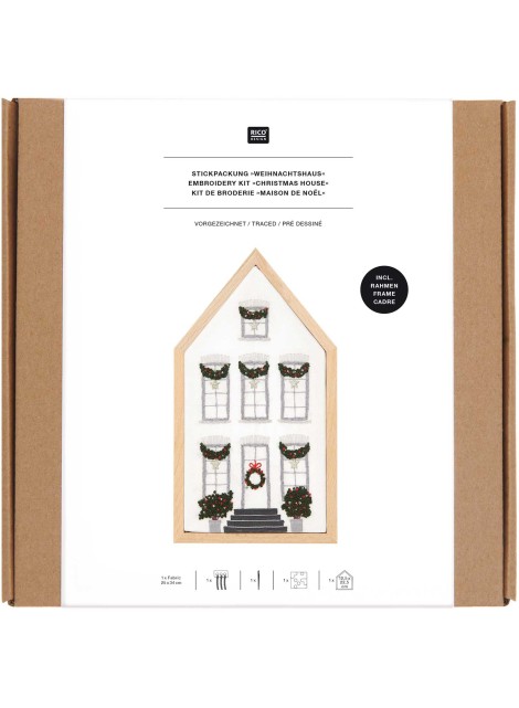 RICO Borduurpakket Christmas House small (100191)