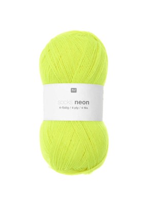 Rico Design Socks Neon Yellow (001)