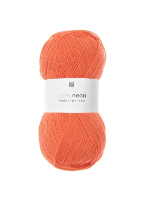 Rico Design Socks Neon Orange (004)