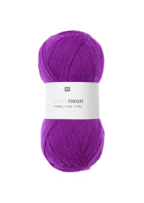 Rico Design Socks Neon Purple (006)