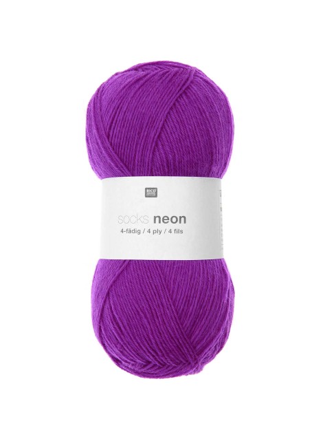 Rico Design Socks Neon Purple (006)