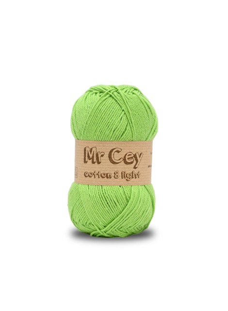 Mr. Cey Cotton 8 Light Light Green (073)