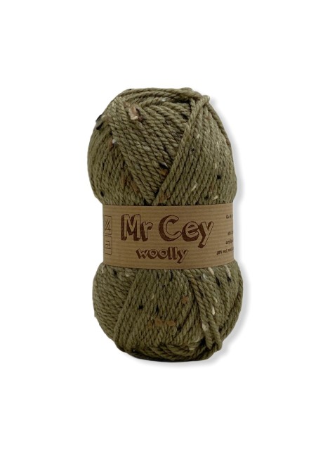 Mr. Cey Woolly Tweed Olive (710)