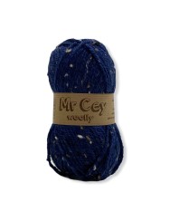 Mr. Cey Woolly Tweed Dark Sea (748)