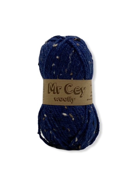 Mr. Cey Woolly Tweed Dark Sea (748)