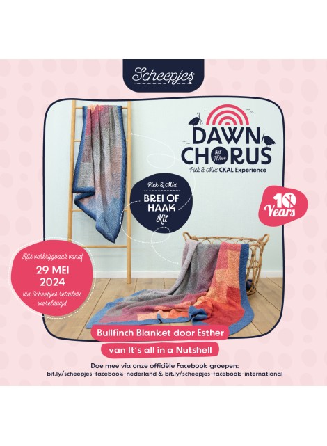 Scheepjes Dawn Chorus CKAL Bullfinch Blanket kit